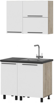 Кухня Этна 1.0 м. Комплект 2, софт вайт