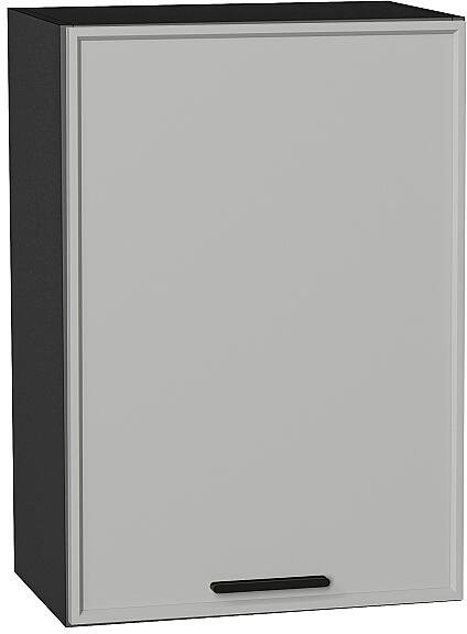 Кухонный гарнитур угловой Фрейм-03, МДФ, 220×200 см, Графит/Серый шелк (Мрамор черный)