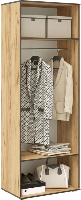 Норд Шкаф двухстворчатый 800 графит