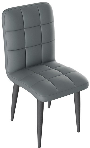 Франк ДП 2-17 Стул (конус) (Белый матовый/Кожзам Бежевый)