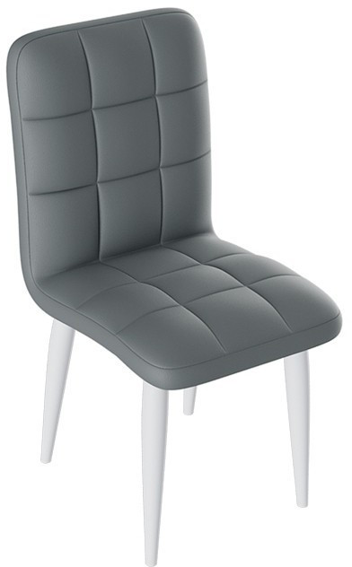 Франк ДП 2-17 Стул (конус) (Белый матовый/Кожзам Бежевый)