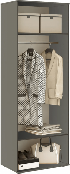 Норд Композиция Шкафов с антресолями + Терминал, Графит/Графит