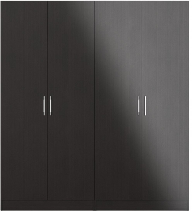 Шкаф 2-х створчатый + Шкаф 2-х створчатый Стандарт, цвет венге, ШхГхВ 180х52х200 см., универсальная сборка