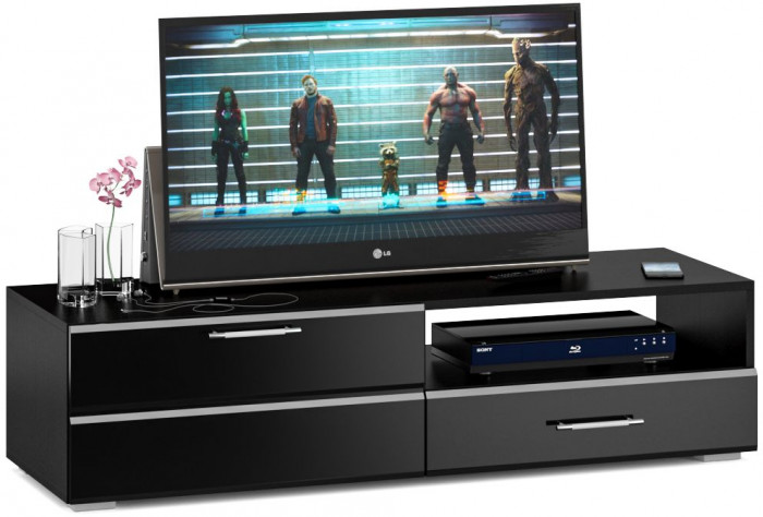 Спальня Стандарт 3-0900Я, венге/фасады ТВ тумбы МДФ чёрный глянец