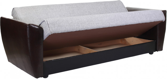 Диван книжка Амстердам 120 рогожка серая