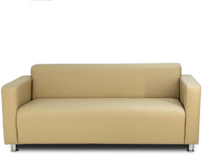 Диван прямой Томи, 180 см, экокожа, бежевый