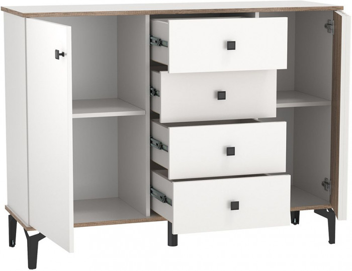 Прихожая Либерти опора h=150мм Белый / Дуб Каньон