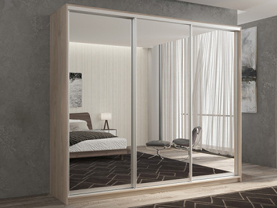 Шкаф-купе Кааппи 1 Кастелло Серый 210х45х230 см