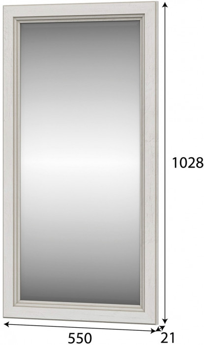 Модульная система "Александрия" ЗР-102 Зеркало навесное Серия 3 Сосна Санторини Светлый