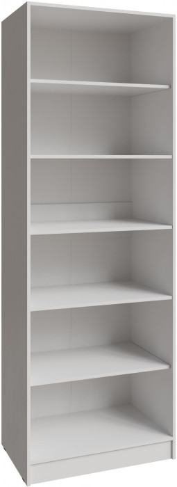 Шкаф Мадрид (0,8) с полками с зеркалом, Белый