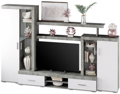 &quot;Инстайл&quot; ЦС-02 метрополитан грей/белый (замена на бетон/белый)