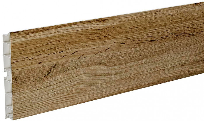 Цоколь ПВХ Дуб Вотан, 400×1.3×9.5 см