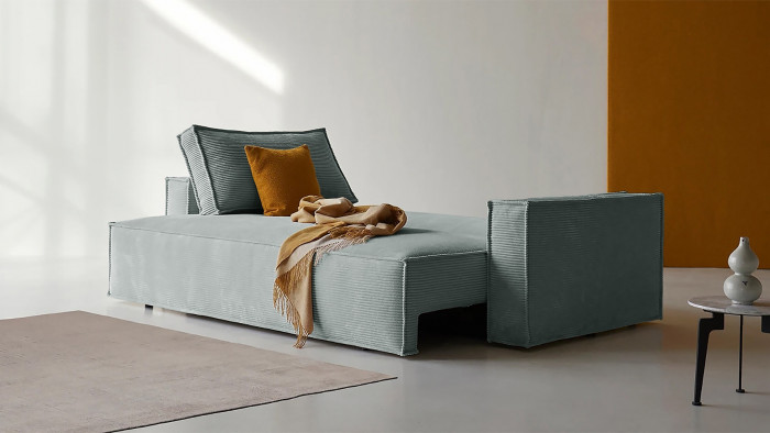 Диван Софт 3 Cilium Steel 240*94*80 см, Серый Вельвет Еврокнижка Фиеста