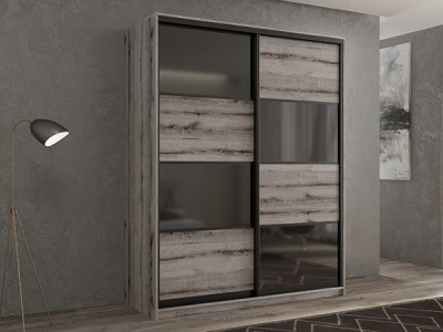 Шкаф-купе Кааппи 13 Эвок Окаменелый 160х45х230 см