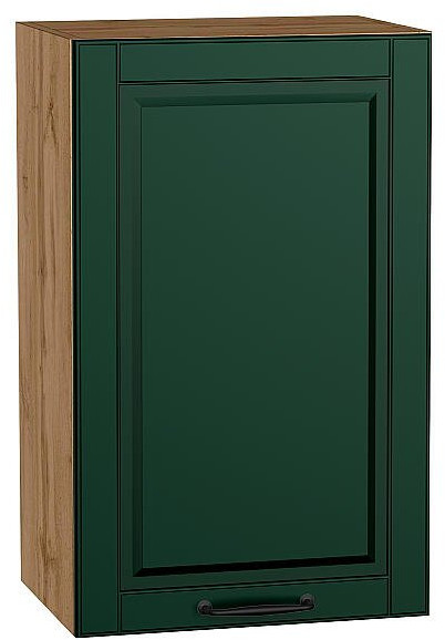 Кухонный гарнитур Дублин-03, МДФ/Стекло, 195 см, Вотан/Особый зеленый (Дуб натуральный)