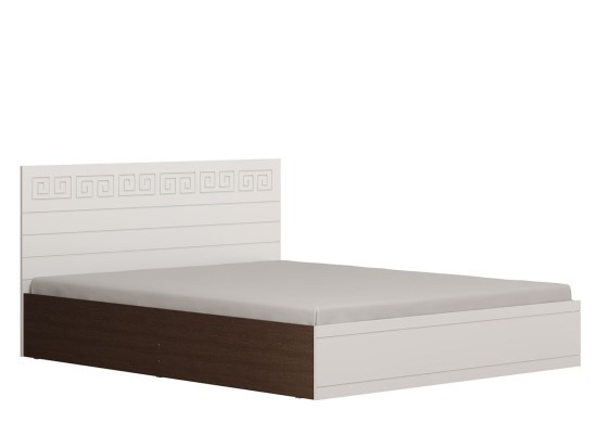 Афина Кровать 160х200 (Венге / Белый глянец)