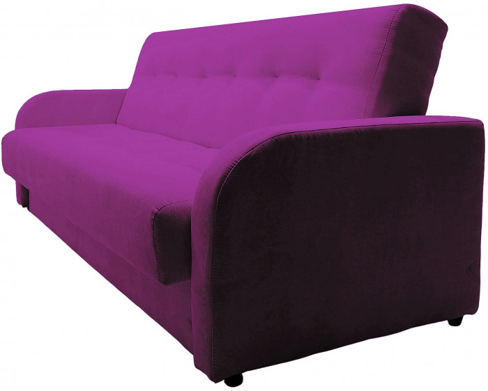 Раскладной диван-кровать, прямой, книжка, цвет бежевый, велюр, Лондон Люкс 140