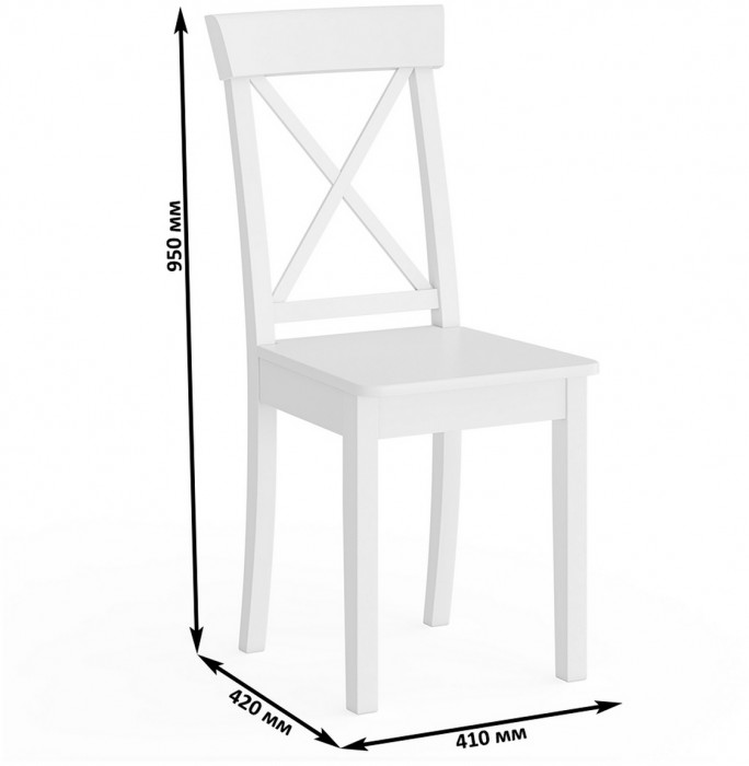 Два стула Мебель--24 Гольф-14 разборных, белый