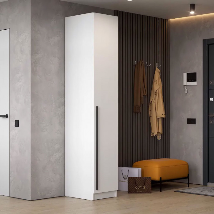 шкаф распашной Берген ШК-400 белое дерево/белое дерево