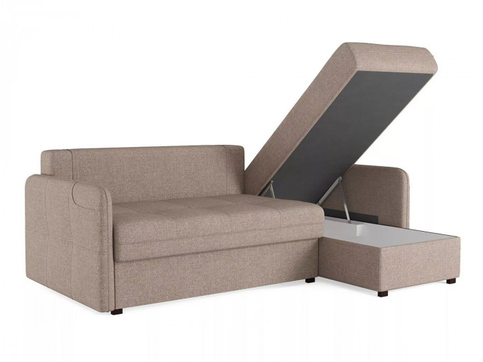 Диван-кровать угловой SMART 1 2Т-1Пф Рогожка Sherlock 932