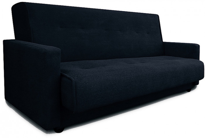 Диван Милан 120 черный, пружинный блок Боннель