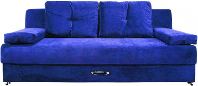 Диван-кровать Амстердам Мини Люкс, 150х195, еврокнижка, велюр, синий