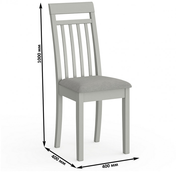 Четыре стула Мебель--24 Гольф-11 разборных, серый
