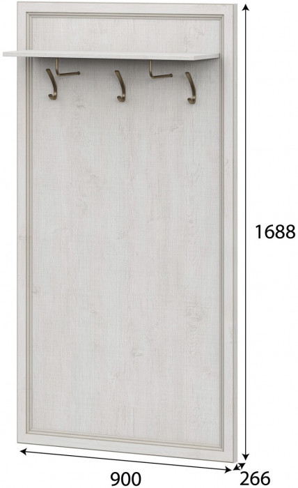 Модульная система "Александрия" ВШ-101 Вешалка Серия 3 Сосна Санторини Светлый