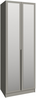 Шкаф Мадрид (0,8) с полками с зеркалом, Мокко