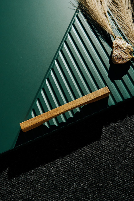 Кухня Ирис 2,0м (490), Дуб Крафт/Браш Мени Грин (Дуб вотан)