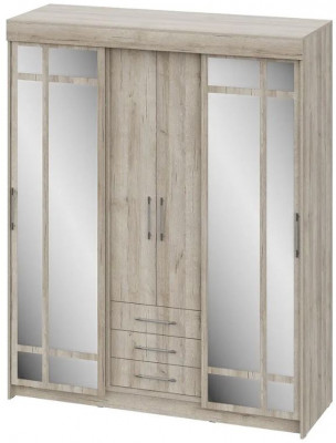 шкаф-купе Фортуна дуб крафт серый/дуб крафт серый