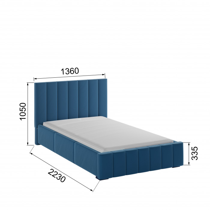 Нега Кровать интерьерная 120 атлантида, ортопед