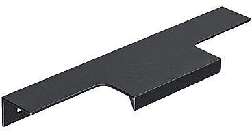 Ручка торцевая мебельная Т-2 Черный матовый, 1.5×4×14.6 см