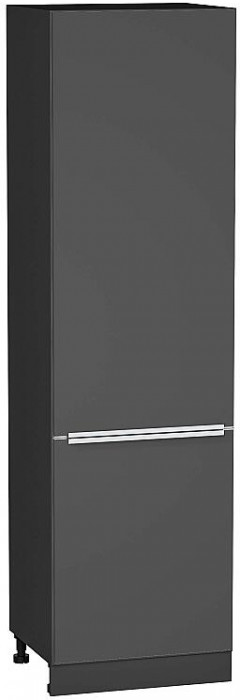 Кухонный гарнитур Фьюжн-07, МДФ, 270 см, Графит/Белый шелк/Штормовой шелк (Мрамор черный)