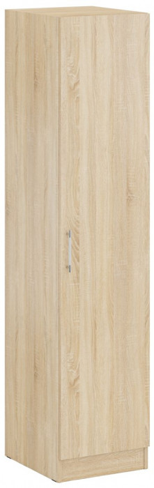 Кровать 1400 + Пенал Стандарт, цвет дуб сонома, ШхГхВ 143,5х203,5х70 + 45х52х200 см., сп.м. 1400х2000 мм., без матраса, основание есть