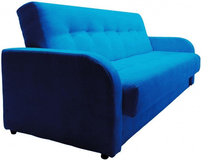 Раскладной диван-кровать, прямой, книжка, цвет серый, велюр, Лондон Люкс 120