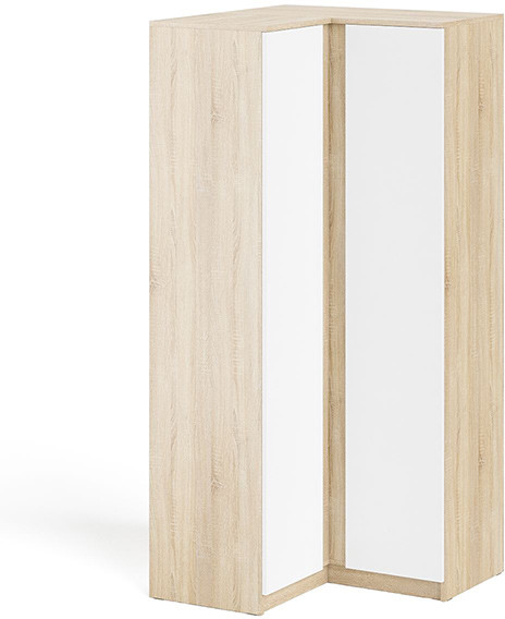 Мори угловой шкаф МШУ960.1, дуб сонома/белый