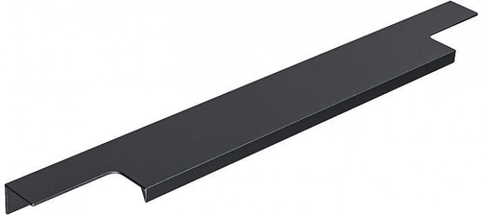 Ручка торцевая мебельная Т-2 Черный матовый, 1.5×4×29.6 см