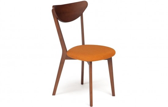 Стул мягкое сиденье/ цвет сиденья - Оранжевый, MAXI (Макси), коричневый