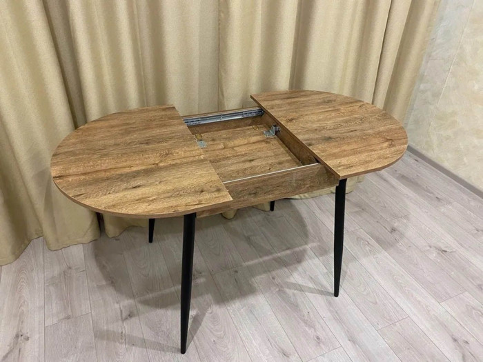 Стол обеденный Стиль-1 черный / Дуб Веллингтон