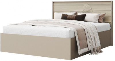 Кровать 160х200 "Монтиз" с щитовым основанием - Персидский жемчуг/Шаде песочный