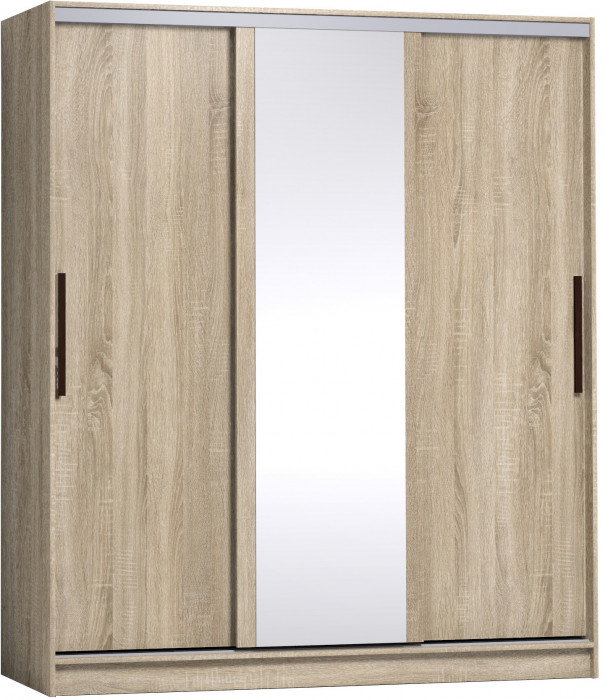 Шкаф-купе с зеркалом Strike 1800 Сонома