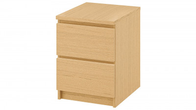 Комод MALM IKEA Бук Бавария 0381 PR (2 ящика) 40*48*55 см, Бук Бавария   Фиеста