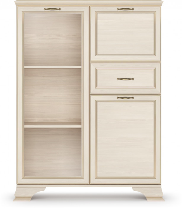 Шкаф низкий (1 стеклодверь) Сиена