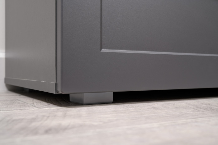 Остин 11.53 Кровать + ортопед + 16.307 Шкаф + 16.240 Комод, серый графит/дуб крафт золотой