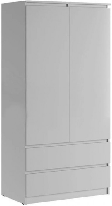 Челси Шкаф 2-х створчатый комбинированный (Белый глянец, Дуб Сонома)