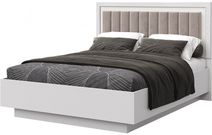 Модульная спальня "Харди", композиция 2 - Белый текстурный/Ясень белый