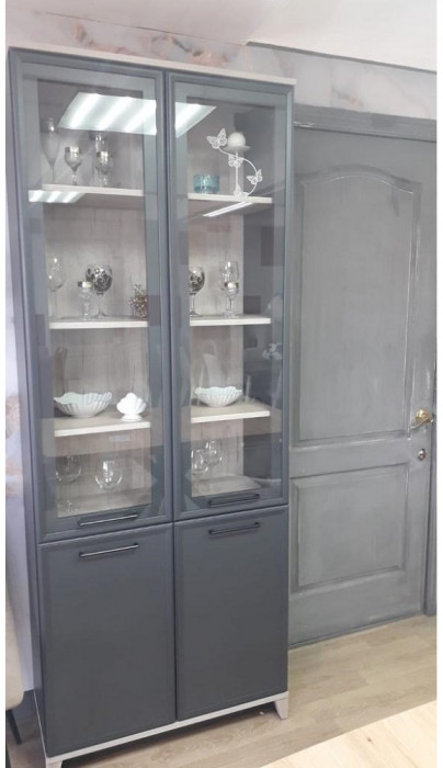 Шкаф книжный Аурелио 8, антрацит