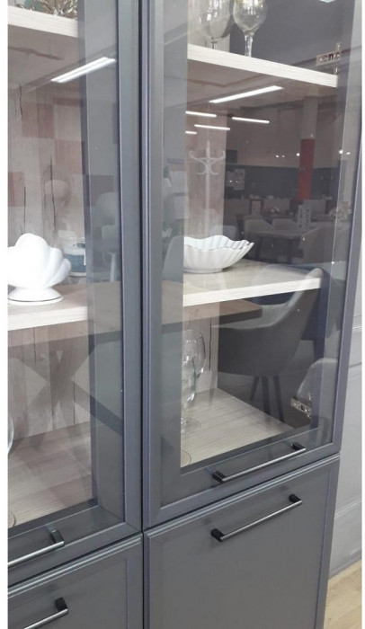 Шкаф книжный Аурелио 8, антрацит