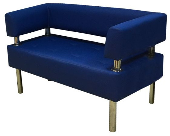 Диван Бизнес 180, экокожа, синий